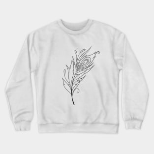 Black and white feather. Crewneck Sweatshirt